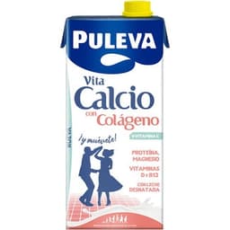 Vita Calcio bebida láctea con calcio, colágeno, proteína, magnesio y vitaminas D y B12 brik 1 l y leche desnatada - Puleva