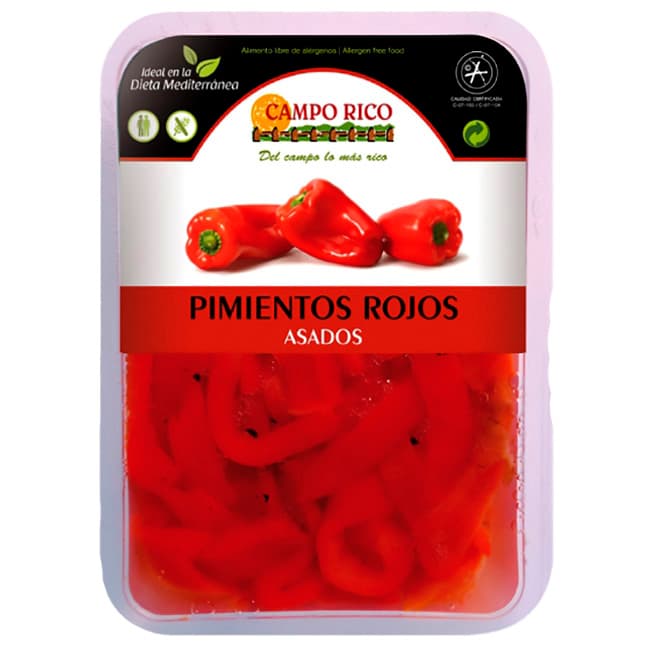 Campo Rico pimiento rojo asado en tiras 1 kg