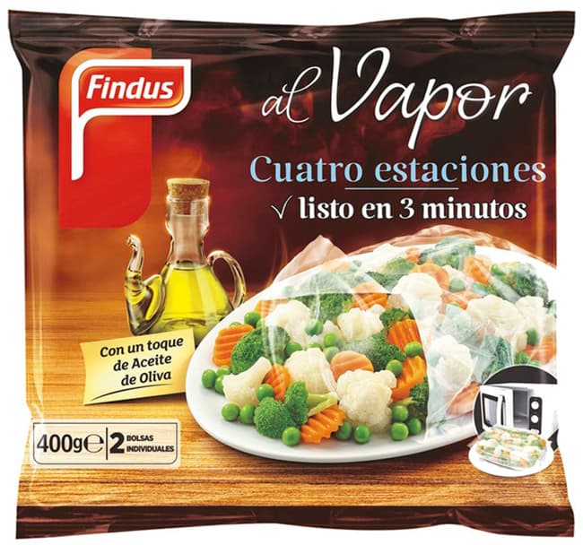 Findus verduras al vapor cuatro estaciones 400 g