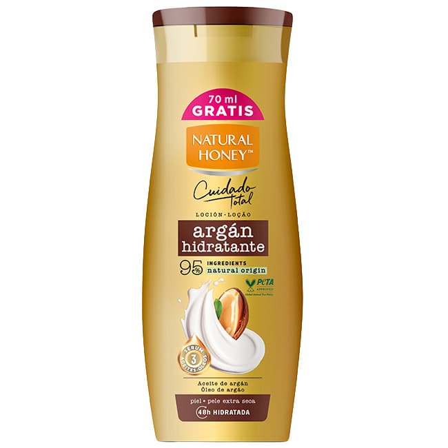 Natural Honey locion de argán 400 ml