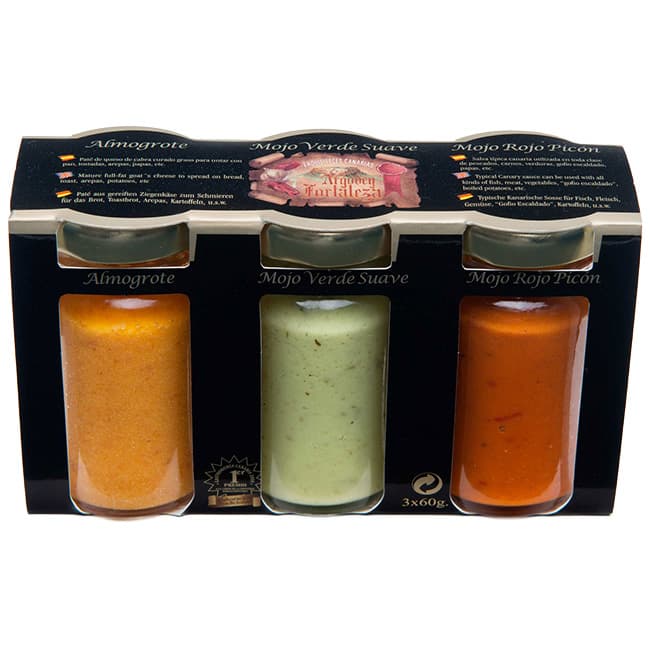 Argodey Fortaleza almogrote, mojo picón y verde 3 x 60 ml