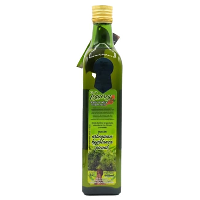 Teguerey aceite de oliva virgen extra arbequina hojiblanca picual 250 ml