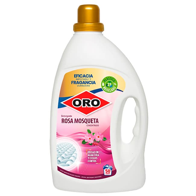 Oro detergente líquido rosa mosqueta 50 lv