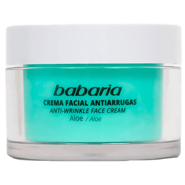 Babaria crema facial antiarruga 100 % aloe 50 ml