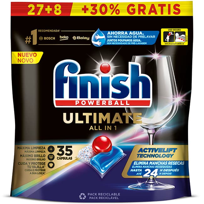 Finish lavavajillas máquina quitamanchas ultimate 32 lv