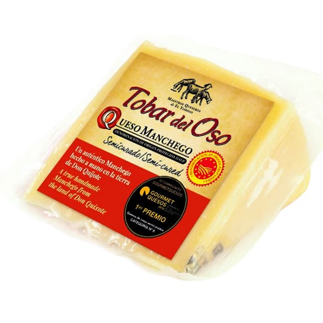 Tobar del Oso queso manchego semicurado cuña 250 g