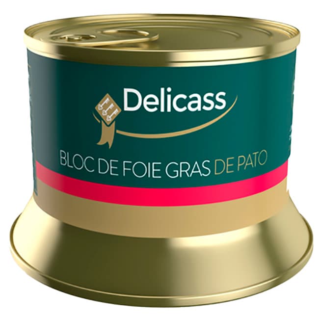 Delicass bloc foie gras pato 130 g