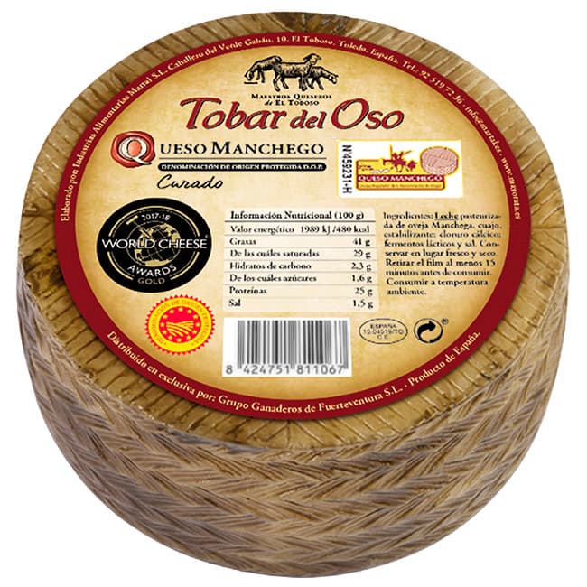 Tobar del Oso queso manchego curado D.O.P. kg