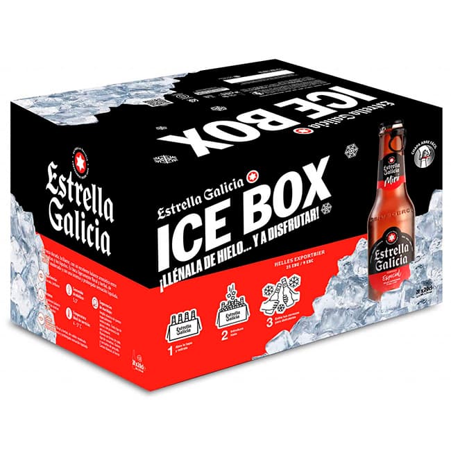 Estrella Galicia cerveza ice box 20 x 20 cl