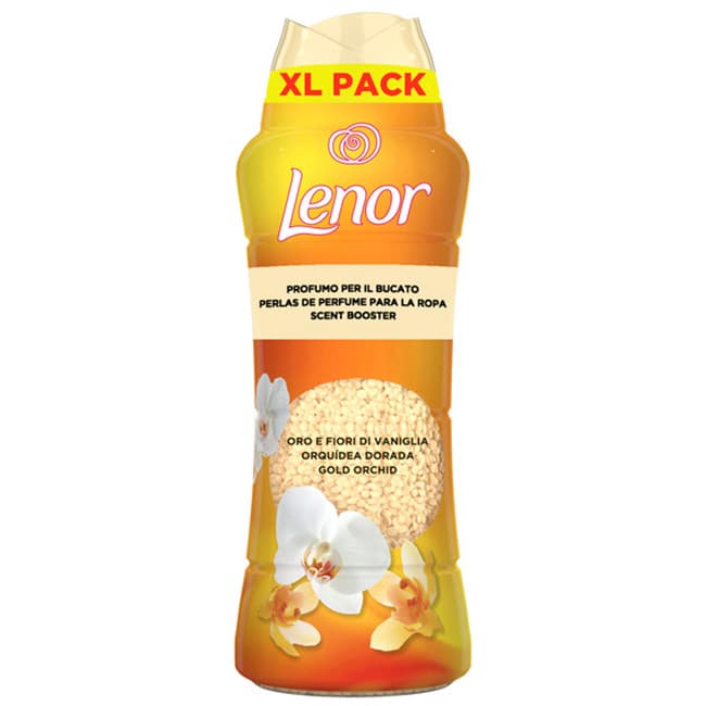 Lenor perfumador en perlas de orquidea dorada 495 g