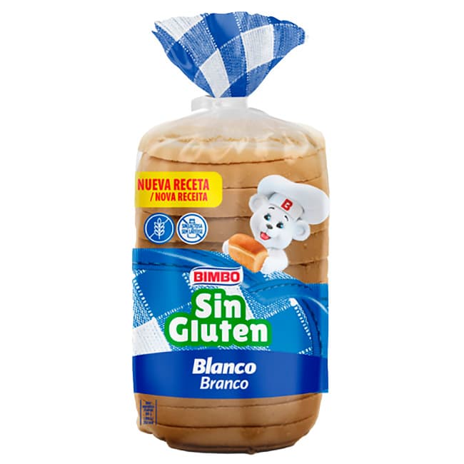 Bimbo pan de molde blanco sin gluten 375 g