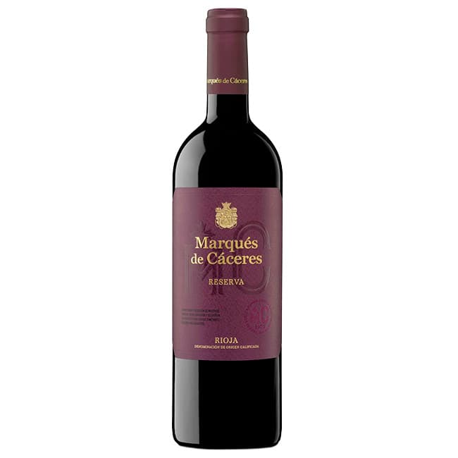 Marqués de Cáceres vino tinto reserva D.O. Rioja 75 cl