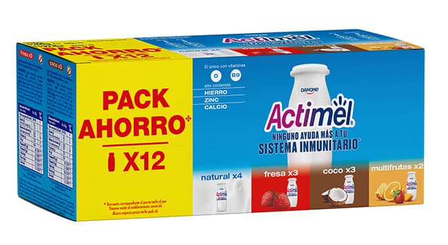 Danone Actimel varios sabores 12 x 100 g