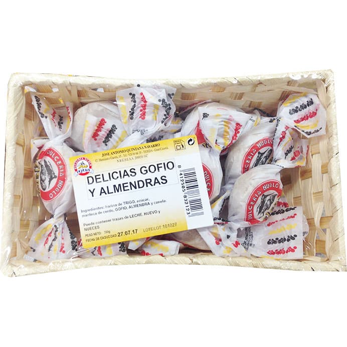 Dulcería Nublo Tejeda delicias de gofio y almendra 350 g