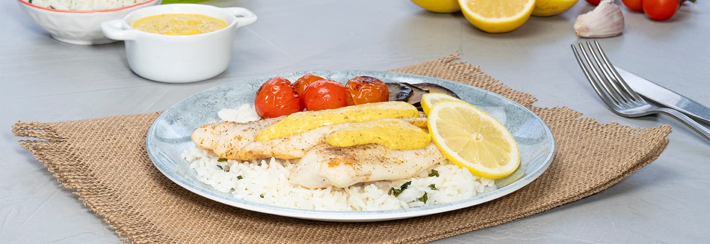 Merluza con salsa de limón
