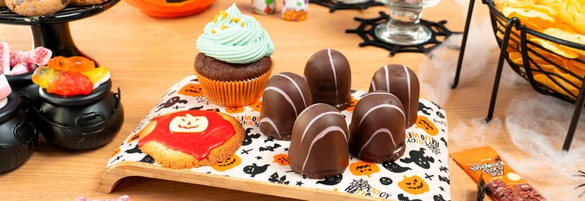 Mesa de chuches para Halloween