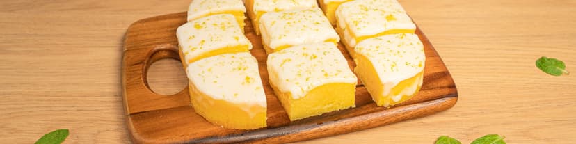 Brownie de limón sin gluten y sin lactosa