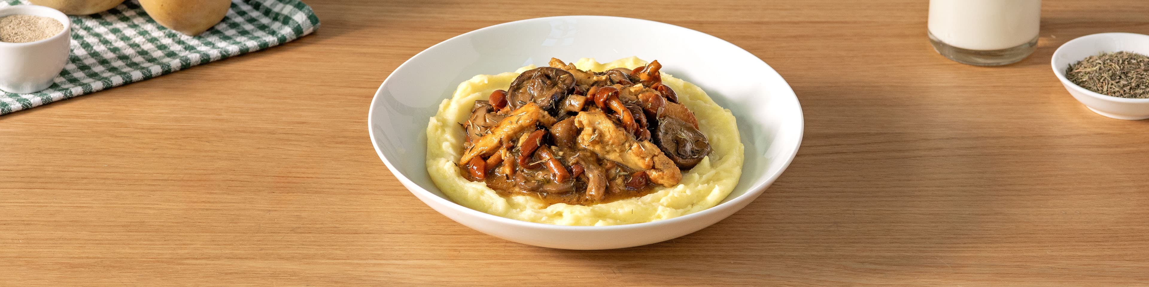 Tiras vegetarianas con setas