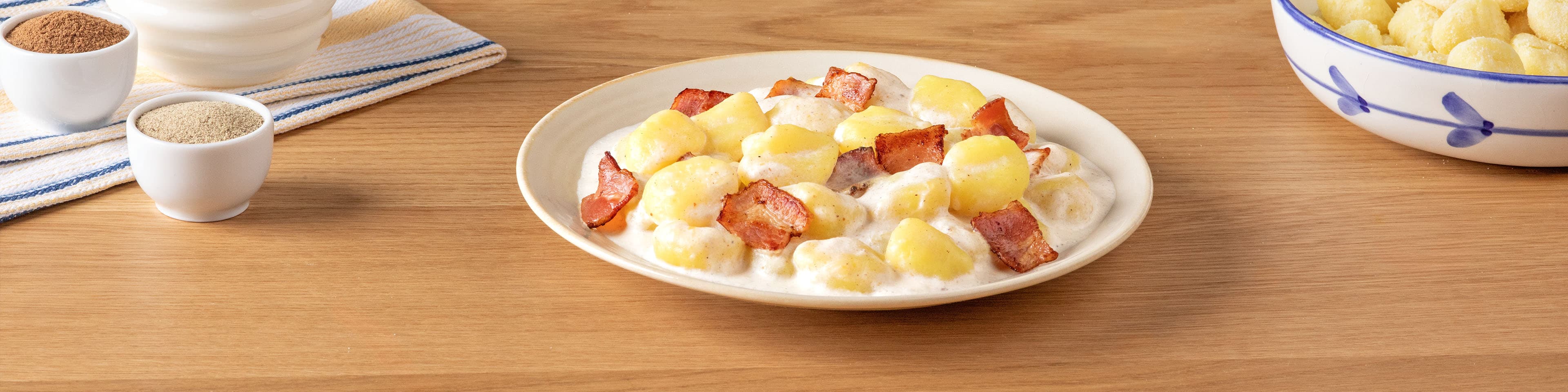 Gnocchi con queso