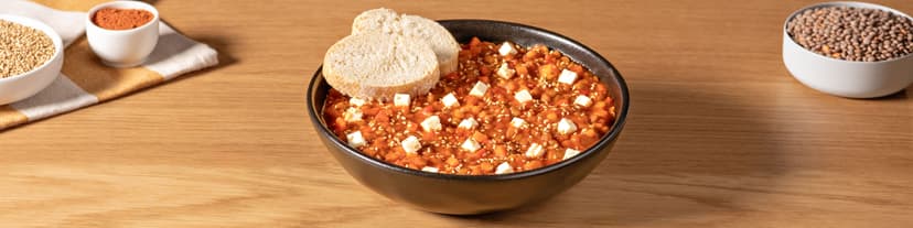 Sopa picante de lentejas