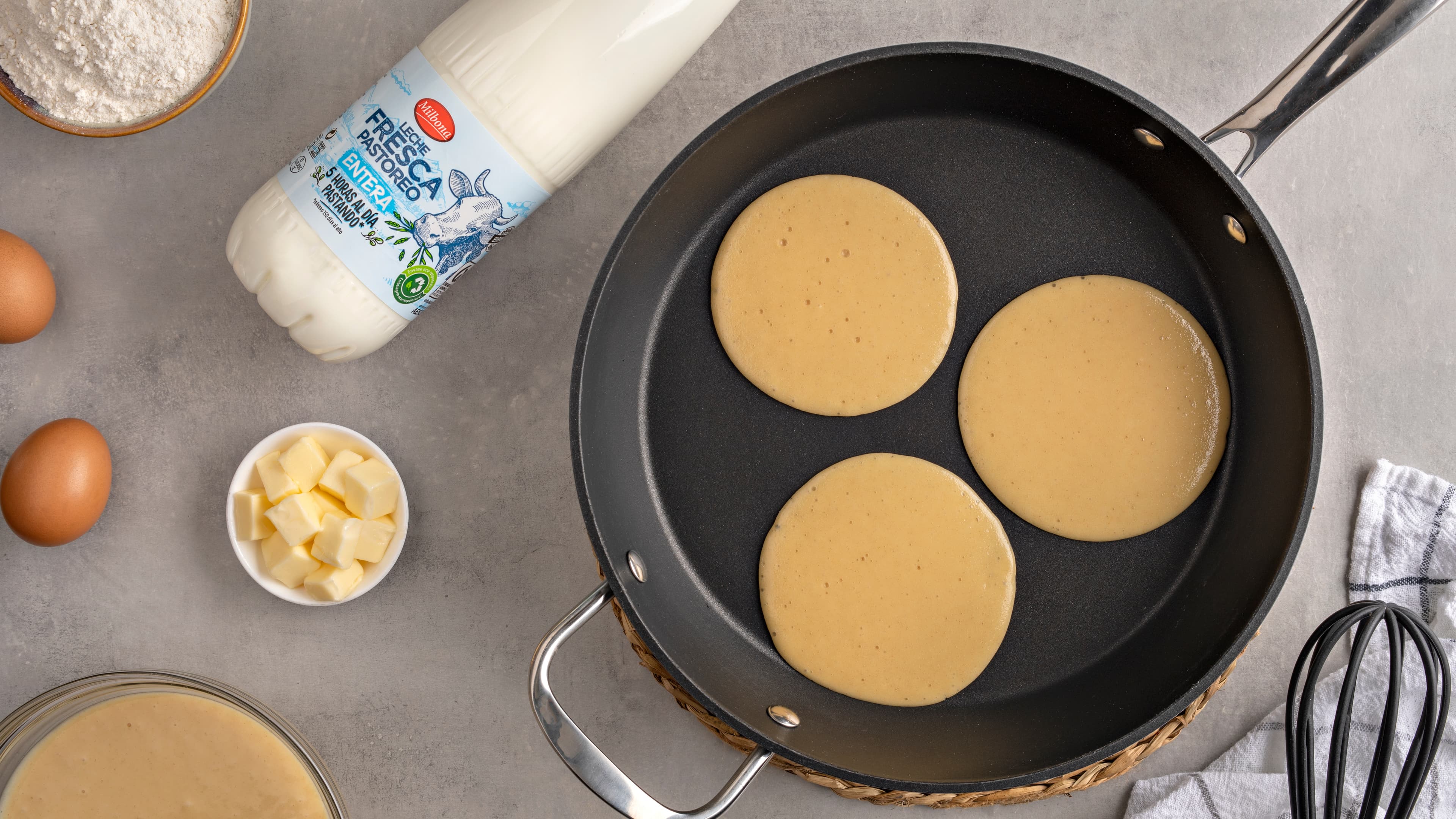 Cómo hacer masa de tortitas