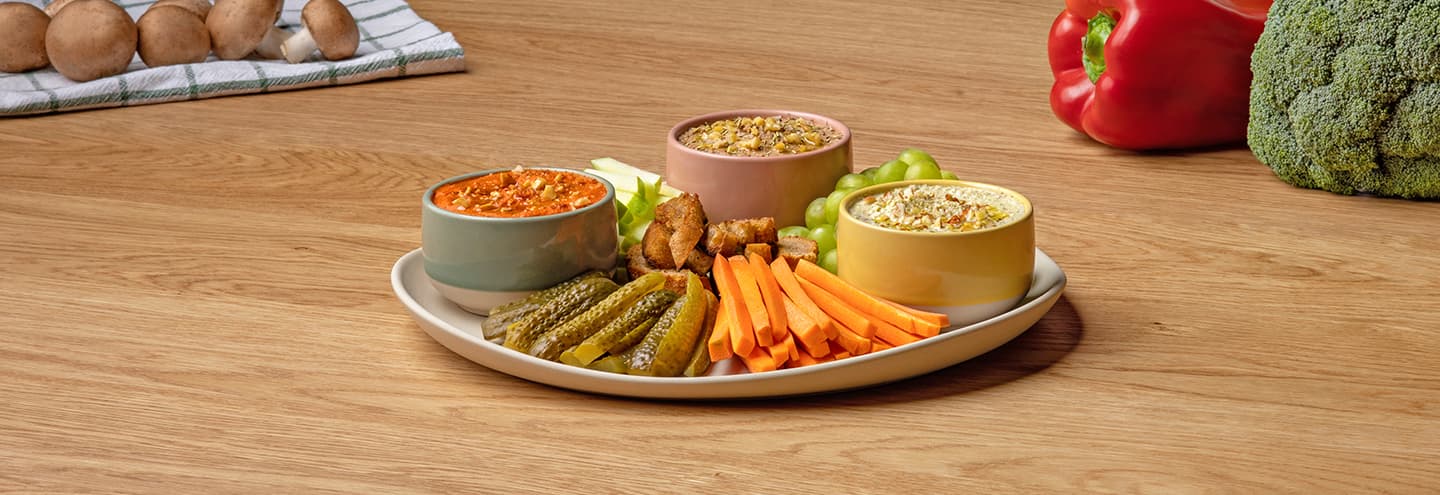 3 patés veganos