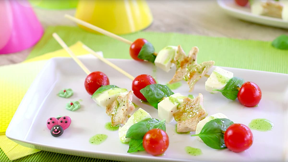 Brochetas de tomate