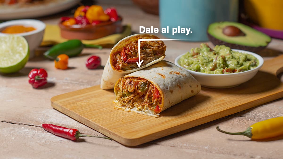 Burritos de pollo