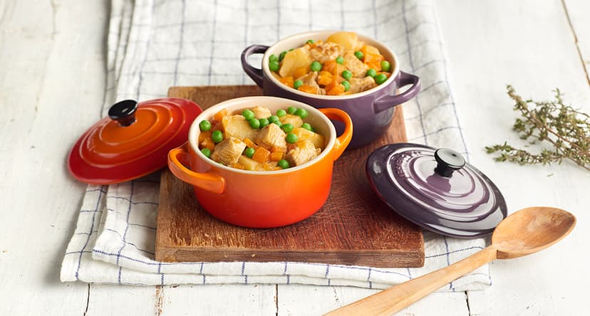 Guiso de pollo con zanahoria y patata