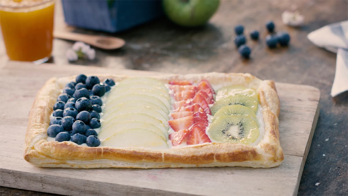 Hojaldre con frutas