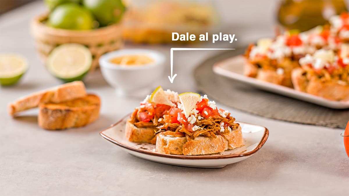 Montaditos de pollo