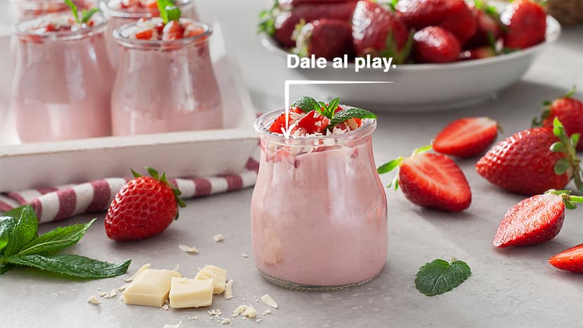 Mousse de fresa