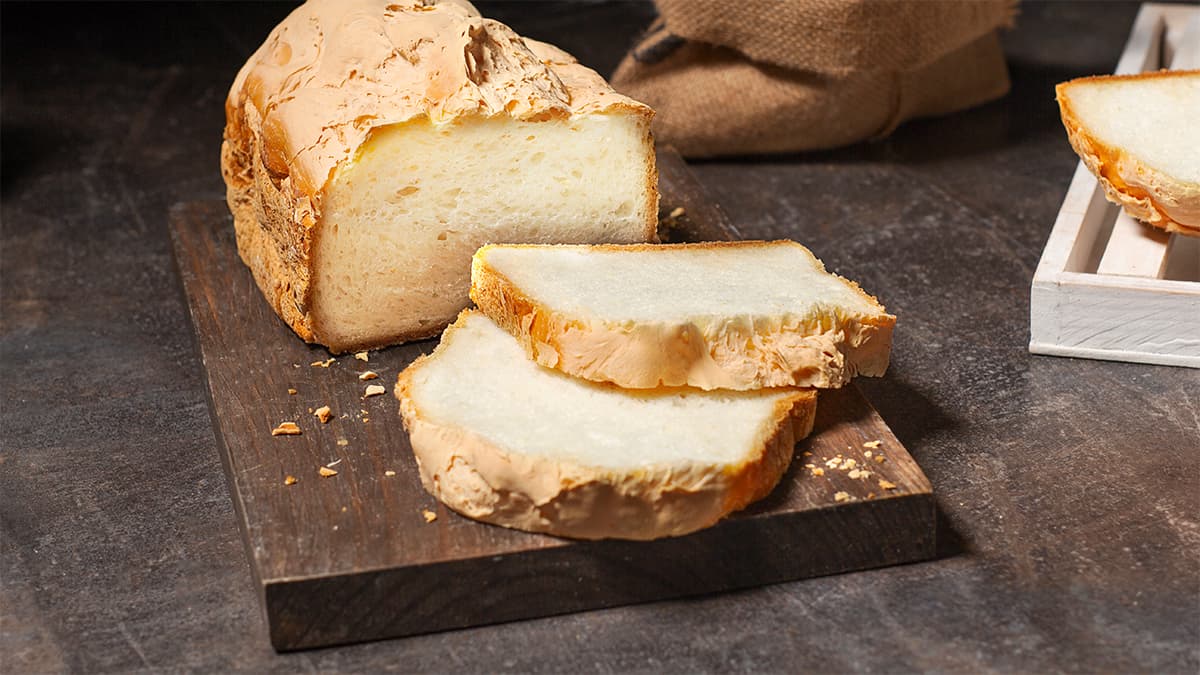 Pan de molde sin lactosa y sin gluten