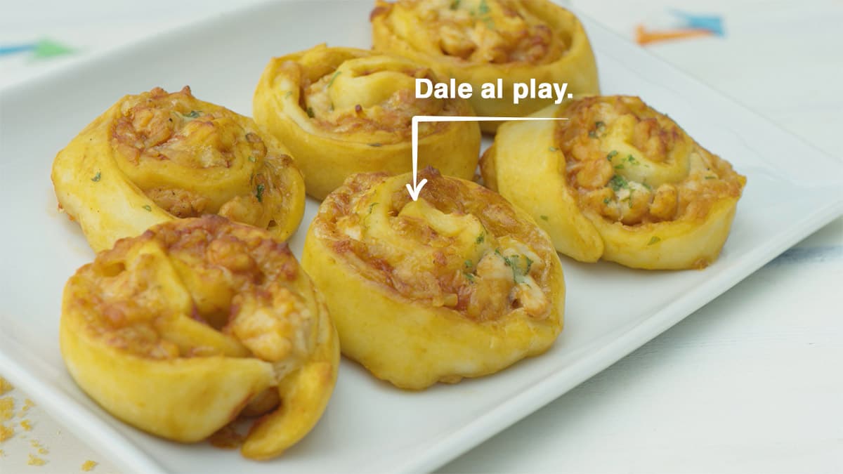 Piruletas de pizza