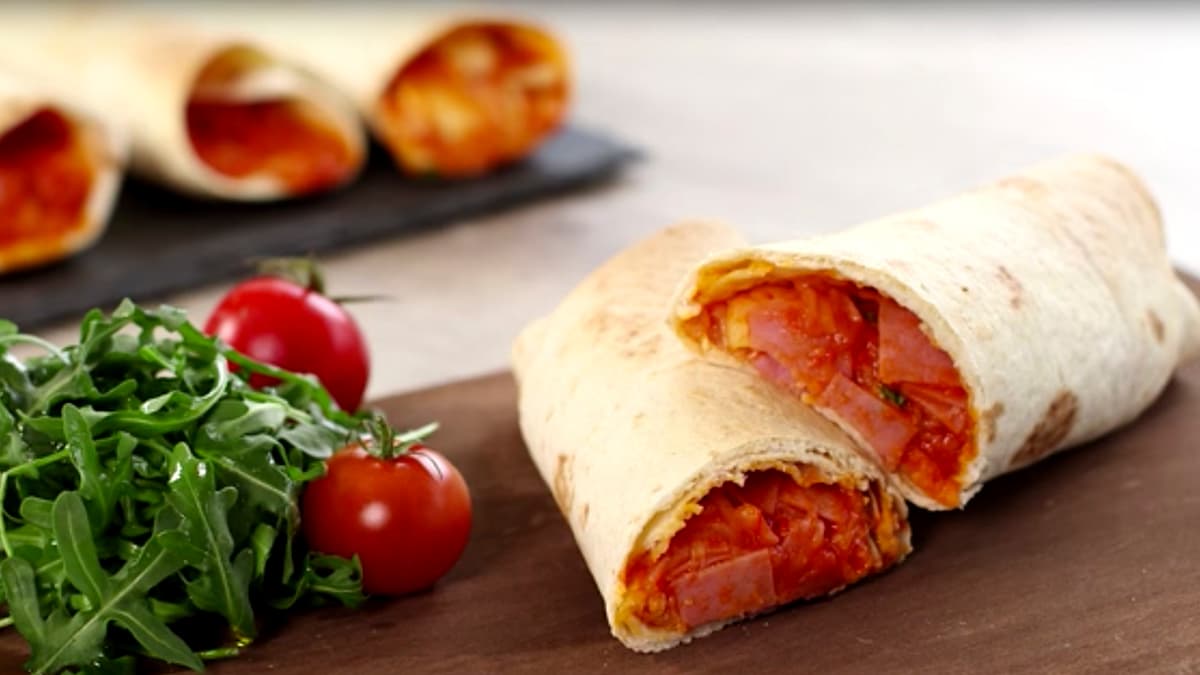Pizzas enrolladas