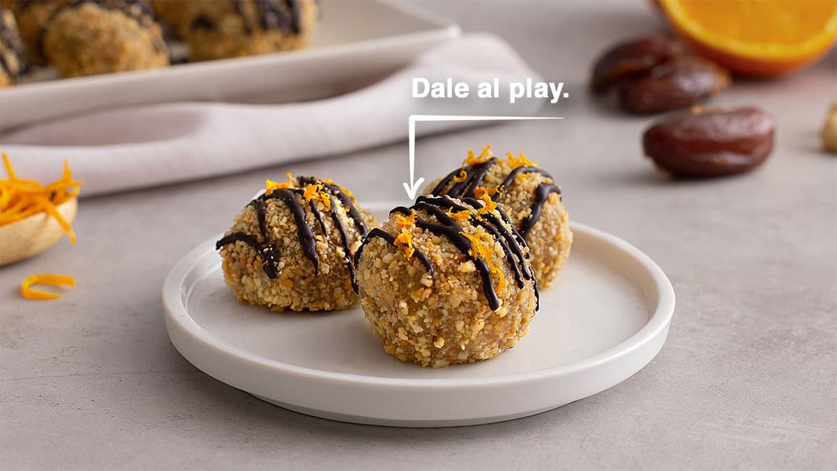 Trufas  de naranja