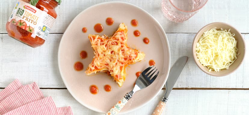 Lasaña de salmón y verduras