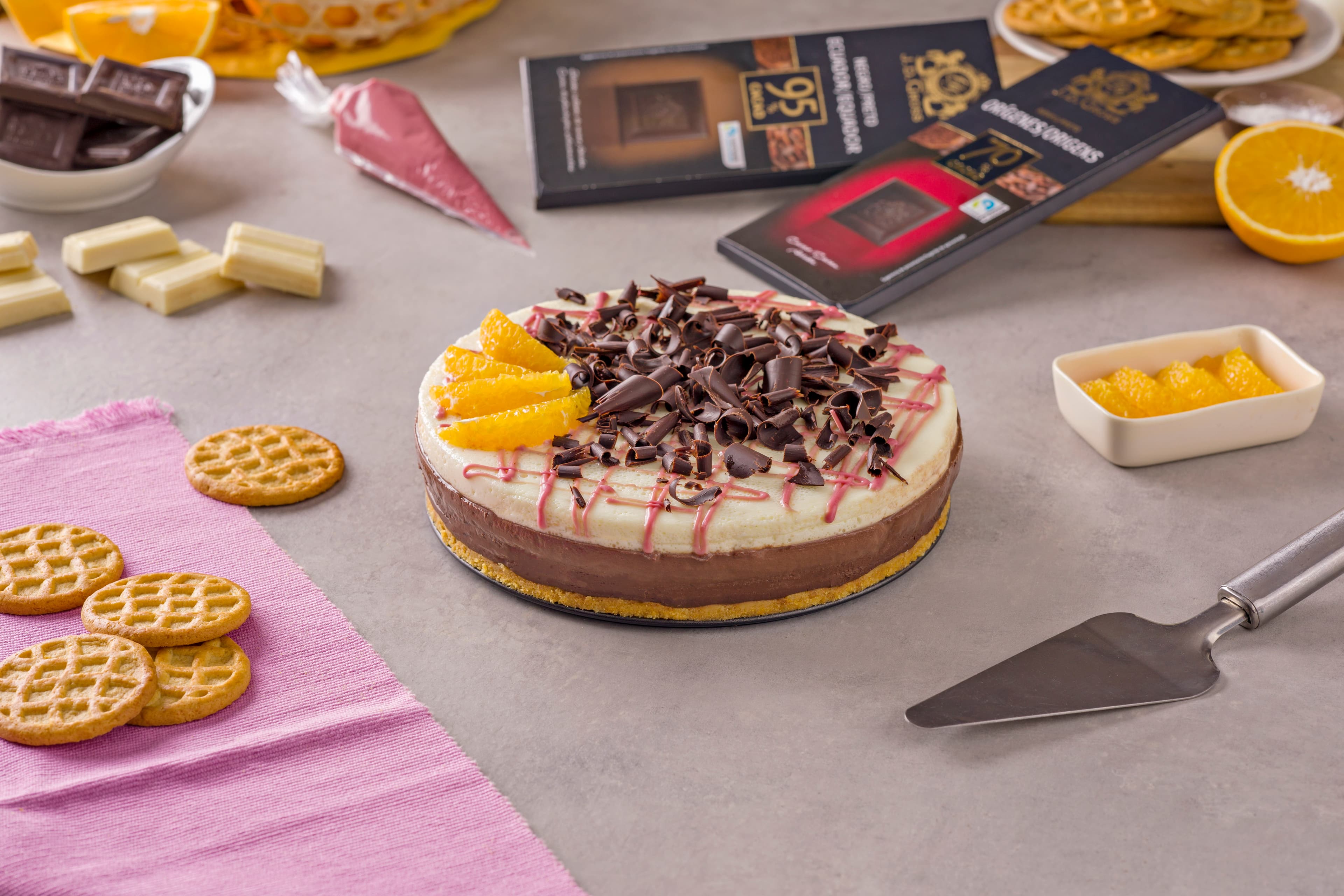 Tarta 3 chocolates