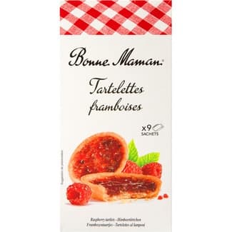 Tartaletas rellenas de frambuesa estuche 125 g - Bonne Maman