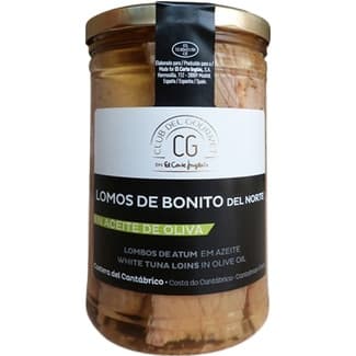 Lomos de bonito del norte en aceite de oliva tarro 700 g neto escurrido - Club Del Gourmet