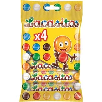 Grageas de chocolate pack 4 envase 20 g - Lacasitos
