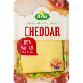 Queso cheddar de vaca en lonchas envase 150 g elaborado con leche pasteurizada - Arla