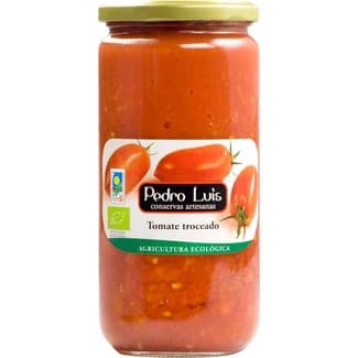 Pulpa de tomate de agricultura ecológica frasco 400 g neto escurrido - Pedro Luis