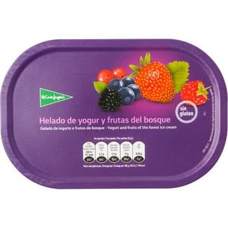 Helado de yogur y frutas del bosque sin gluten tarrina 900 ml - El Corte Ingles