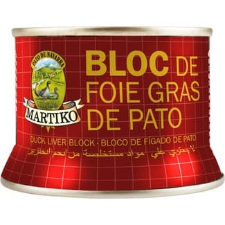 Bloc de foie gras de pato lata 130 g - Martiko