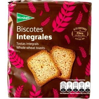Biscotes integrales con alto contenido en fibra envase 225 g - El Corte Ingles
