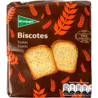 Biscotes fuente de fibra envase 225 g - El Corte Ingles