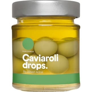Drops oliva esférica creada por Albert Adriá tarro 60 g - Caviaroli