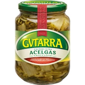 Acelgas troceadas al natural frasco 425 g neto escurrido - Gvtarra