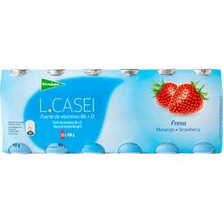 L. Casei con fresa pack 12 unidades 100 g - El Corte Ingles